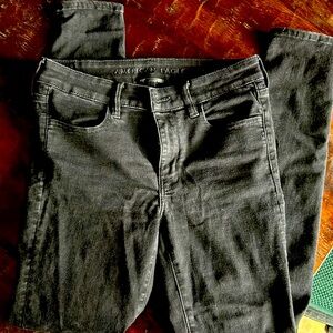 American Eagle black jeggings 8 long